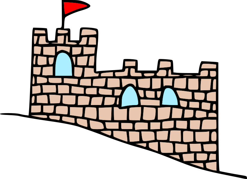 Autorská ilustrace hrad Hravé stroje